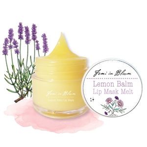 Lemon Balm Organic Lip Mask Melt / Moisturize, Condition, Repair, Anti-Aging